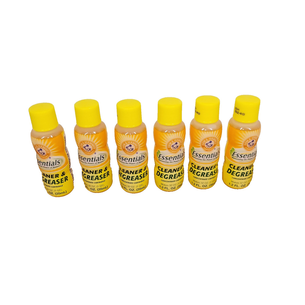 Arm & Hammer Essentials Cleaner & Degreaser Refill Concentrate New Lot of 6